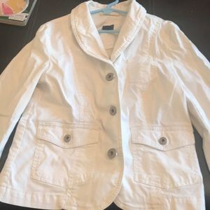 GAP white jean jacket